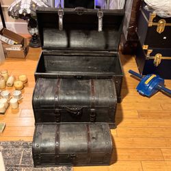 Wooden next in boxes