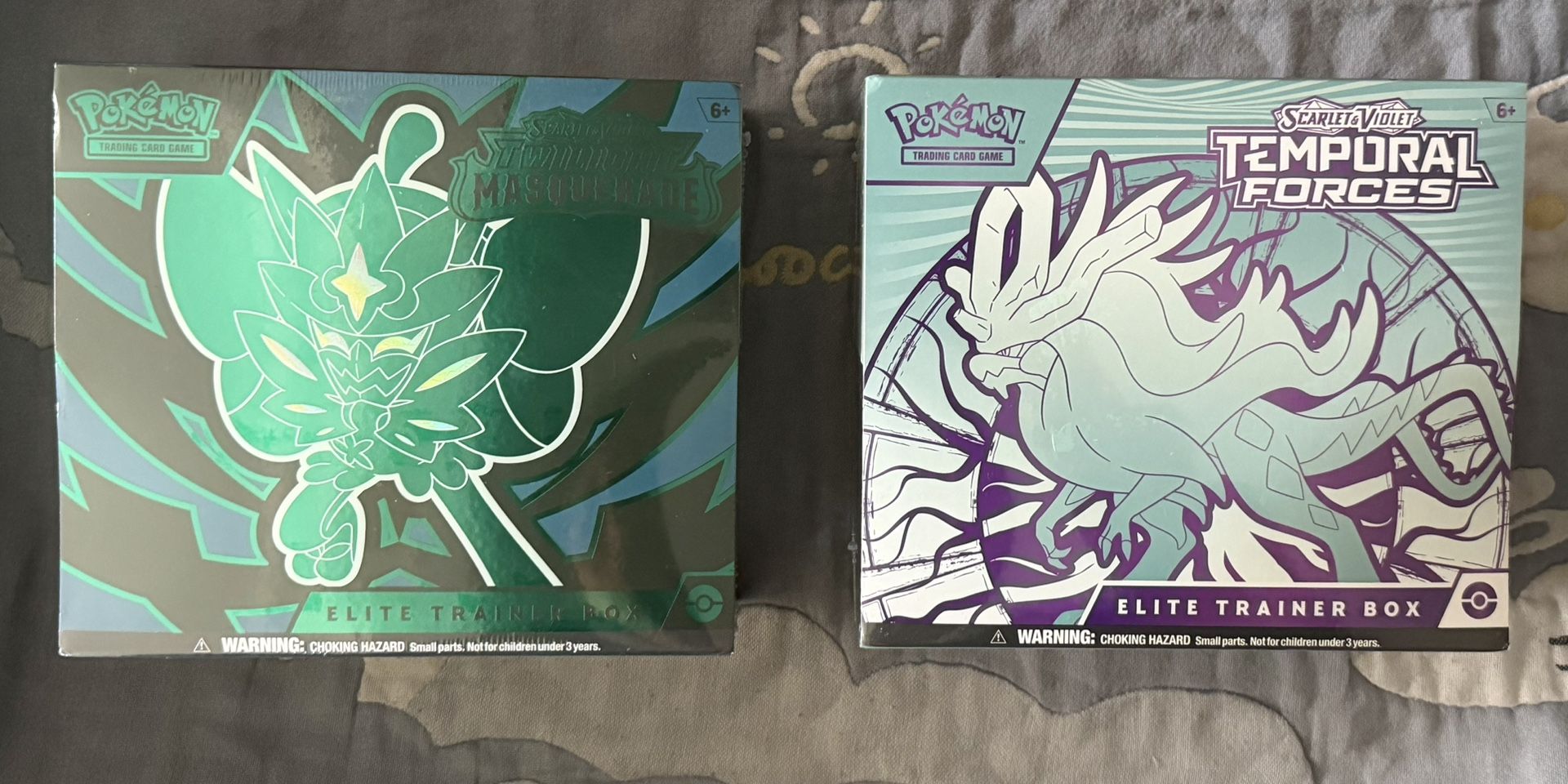 Pokemon Twilight Masquerade & Temporal forces Elite Trainer Box