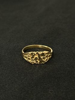 14k gold nugget ring