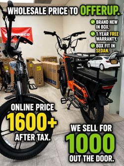 Wholesale direct price to OfferUp family cargo ebike - ebike for family