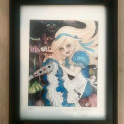 Framed Art Alice In Wonderland Picture