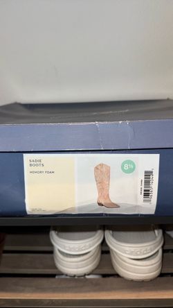 Women’s Boots (Size: 8.5) Beige/Western Print