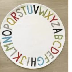 Kids 38” Carpet Alphabet Rug