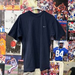 Navy Blue Nike Vtg Shirt Medium