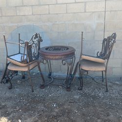 Glass Table And Chair Set