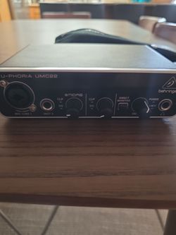 Behringer audio interface and sennheizer mic