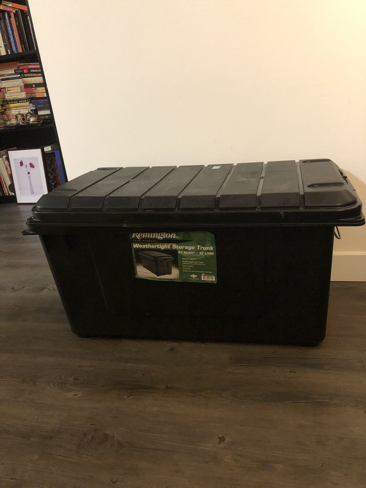 Weathertight Storage Trunk Remington 87 quart Household