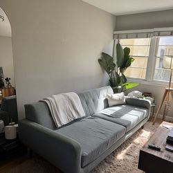 teal blue/green couch