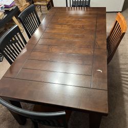 Solid Wood Table And Chairs