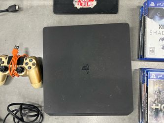 Sony PlayStation 4 Slim Bundle with HP Monitor, Controller, and Games