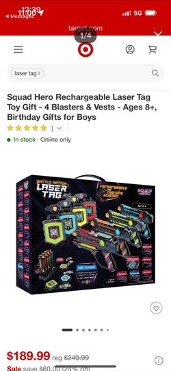 Rechargeable Laser Tag toy gift for age 8+
