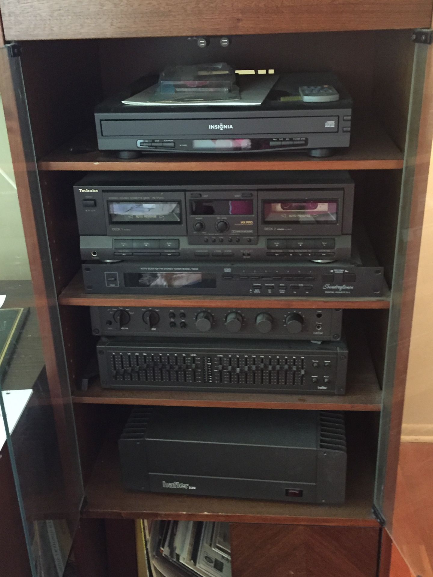 Vintage mid century modern stereo system
