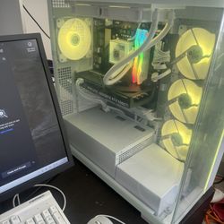 Pc With Computer Monitor 