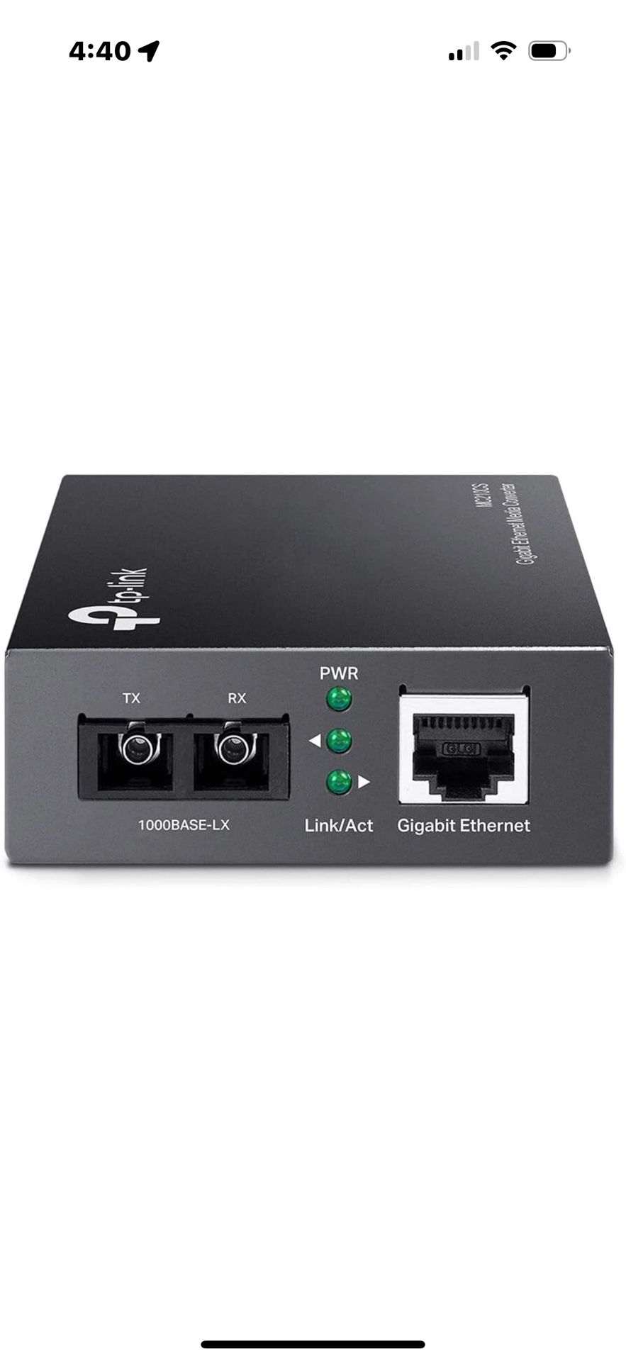 Gigabit Ethernet Media Converter