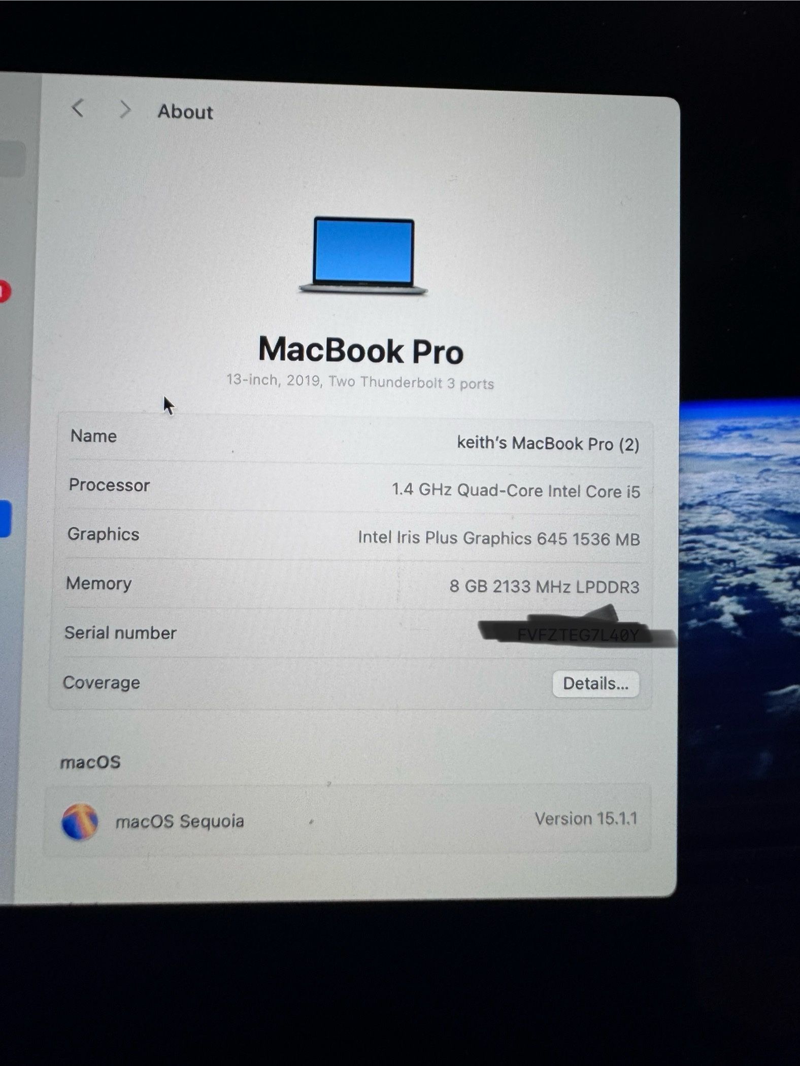 MacBook Pro 2019