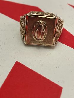 Virgin Mary gold ring