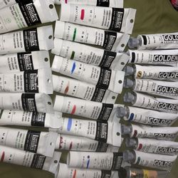 Liquitex And Golden Acrylic Paint All New