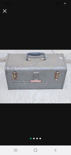 VINTAGE CRAFTSMAN TOOL BOX & SOCKET TRAY