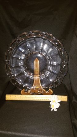 Vintage Crocheted crystal