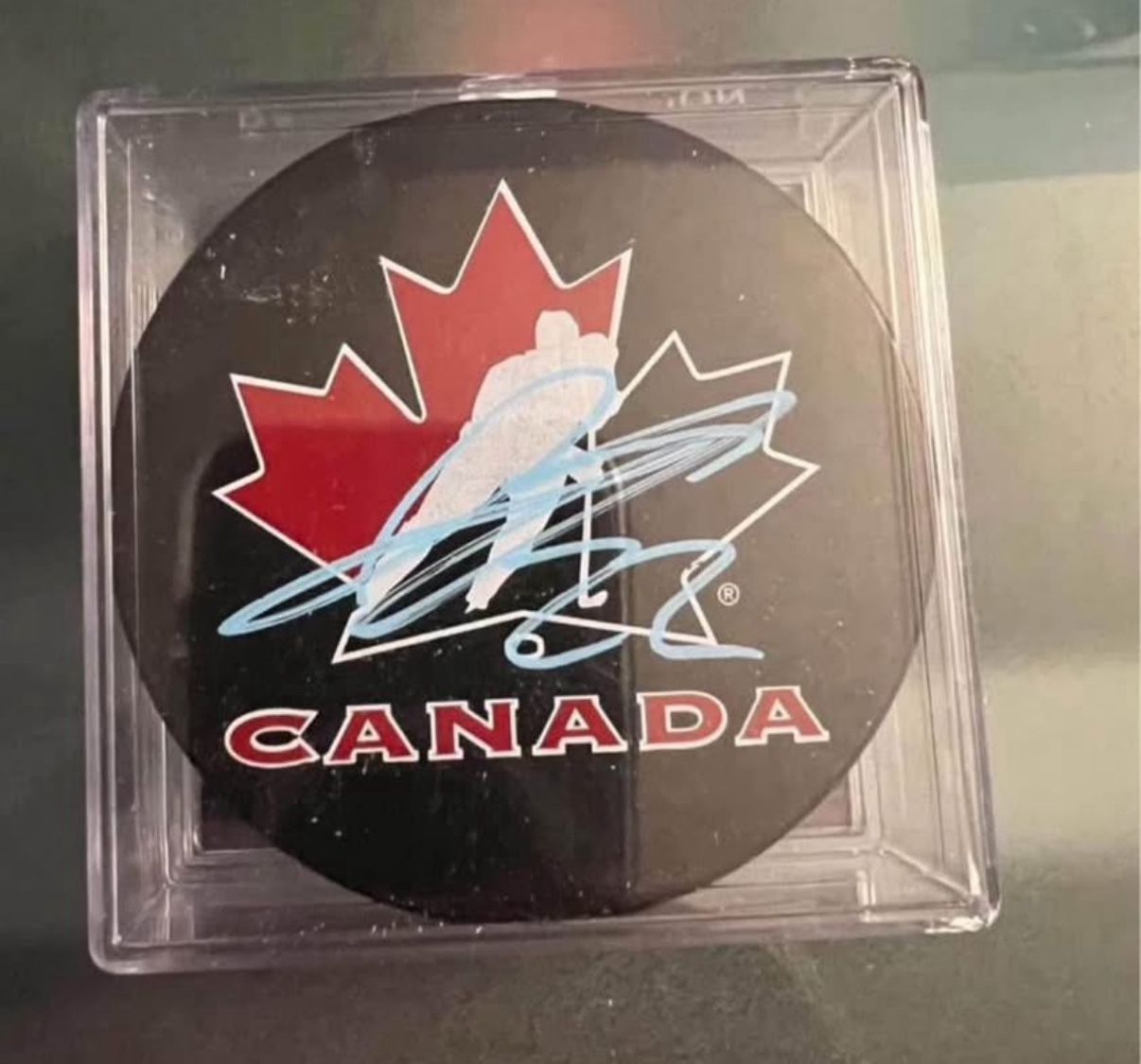 Jack Quinn Signed Canada Hockey Puck