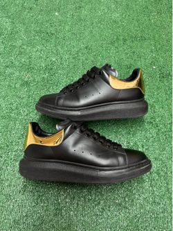 Alexander McQueen Oversized Sneakers Black Gold Size 11