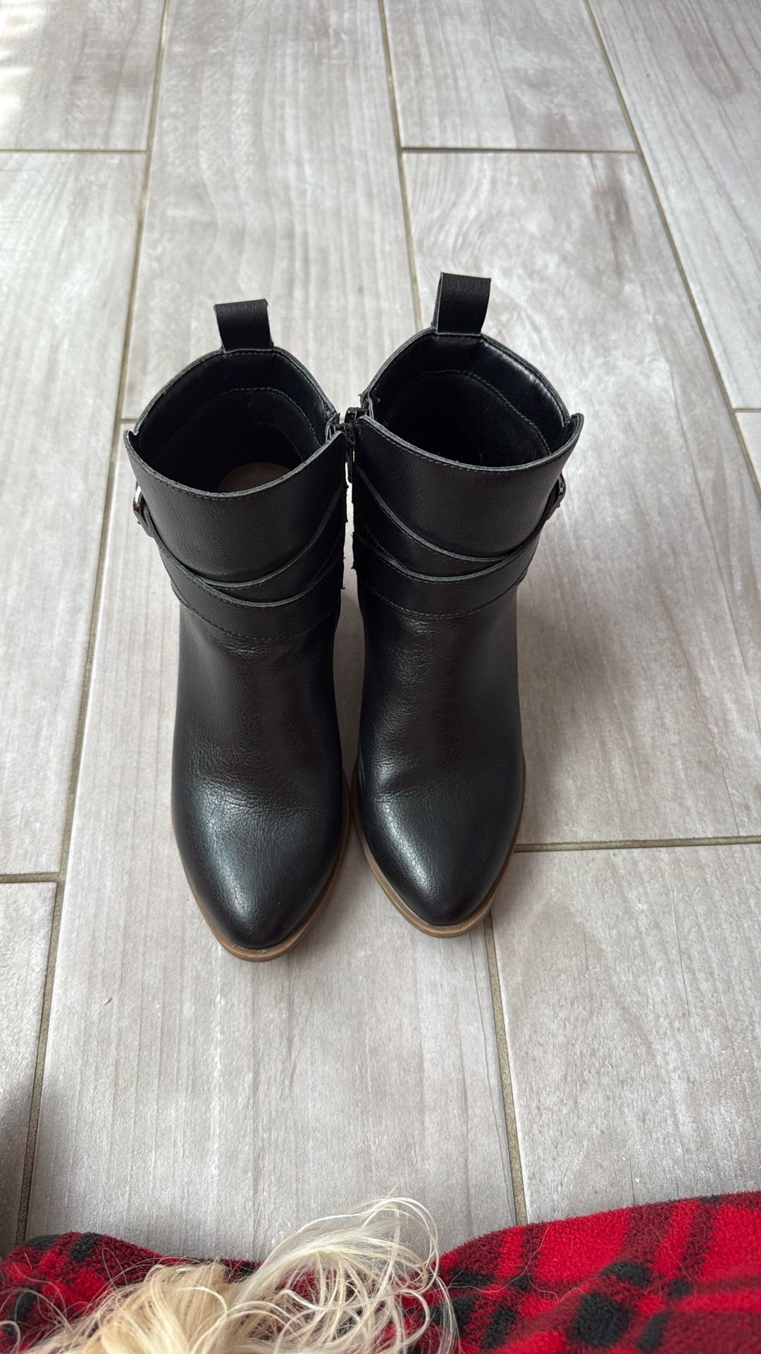 Black Target Ankle Boots