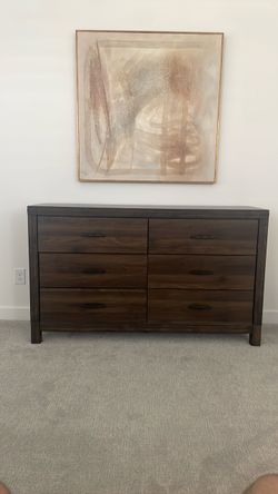 Living spaces brown dresser