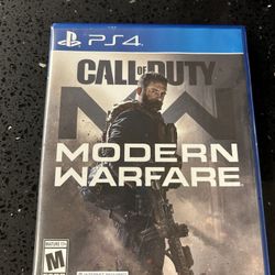 PS4 Call Of Duty Modern Warfare