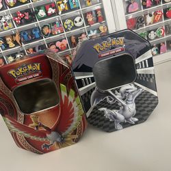 2 EMPTY pokemon tins 