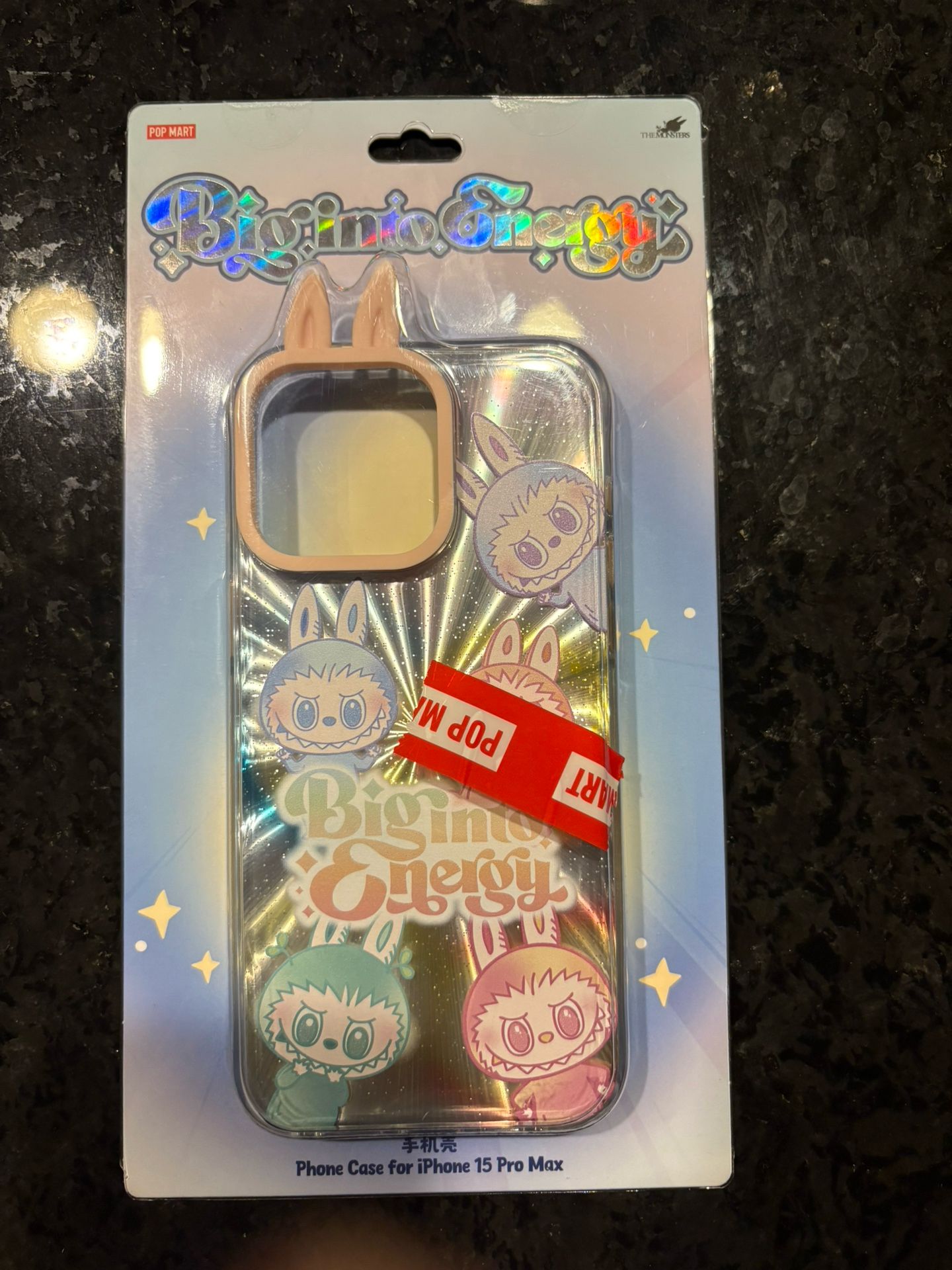 Pop Mart The Monsters Big into Energy Series Labubu Iphone 15 Pro max Phone Case
