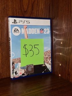 Green Price Tag PlayStation 5 Video Game PS5 Madden NFL 23 Football