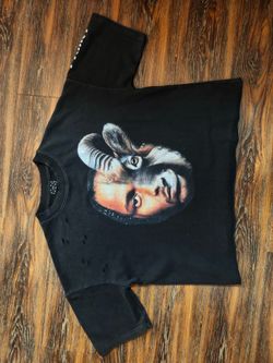 KDOT GOAT Acid Washed Black Tee Shirt