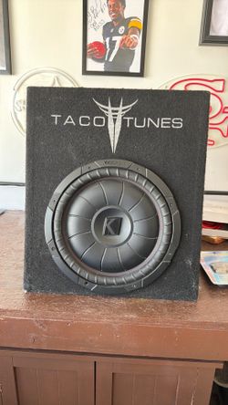 Taco tunes box with 12” kicker sub-woofer and DS18 1800 Watt Amp