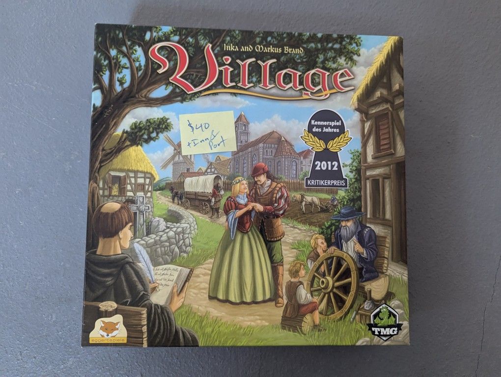 Board Game: Village w/ Inn and Port Expansions