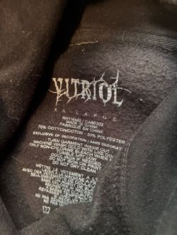Vitriol Serpents Reign skulls Black Hoodie