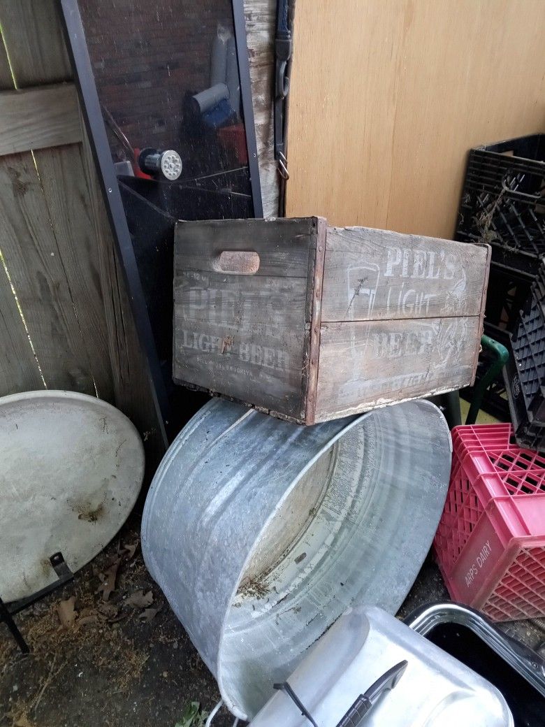 Two Antique Wood Crates For $10 Each