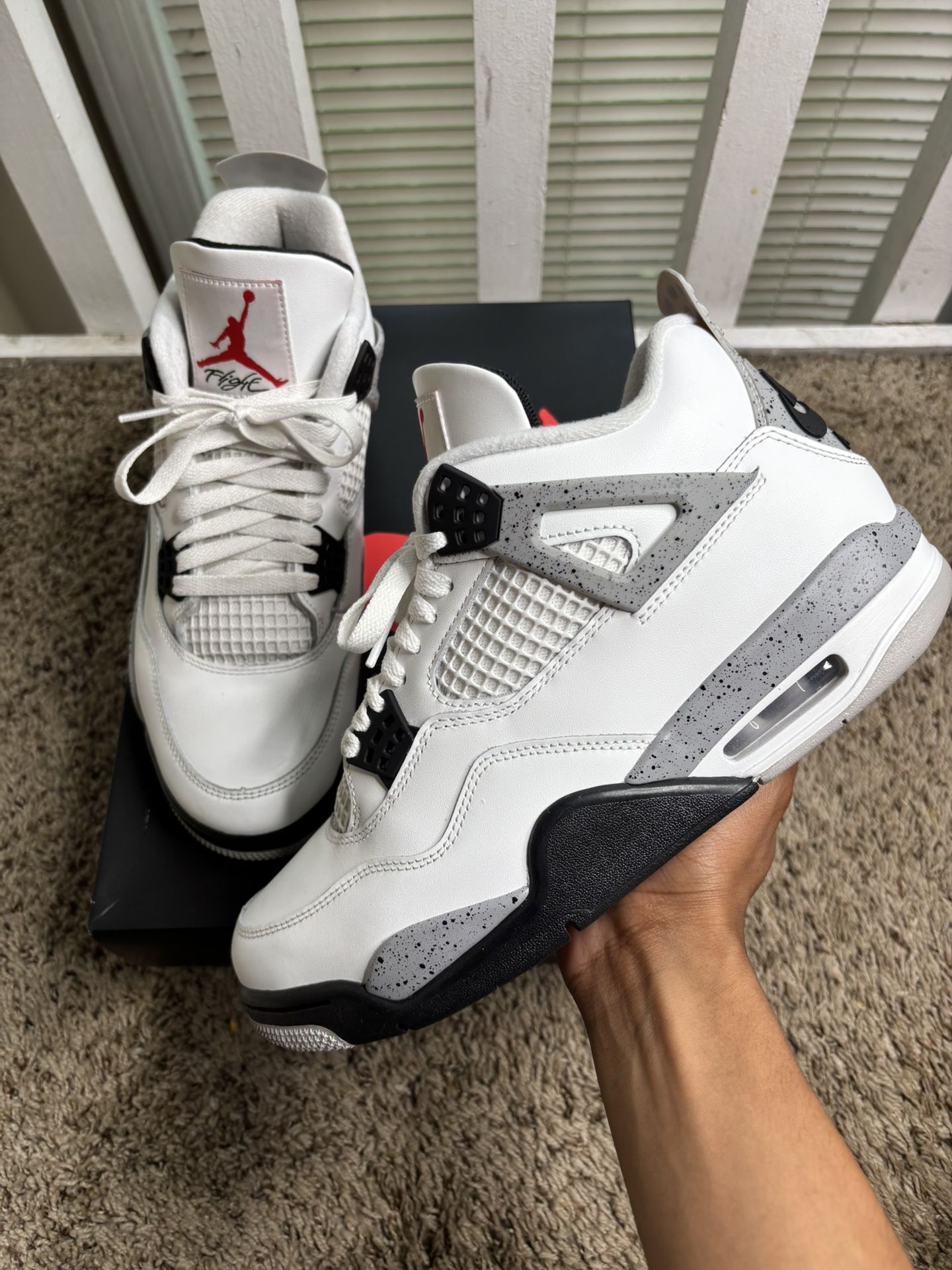 2025 Air Jordan 4 Retro OG White Cement