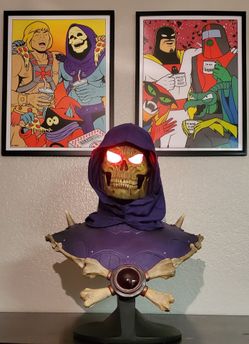 Tweeterhead life size Skeletor Bust LED eyes heman motu