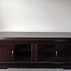 TV Stand With Glass Doors