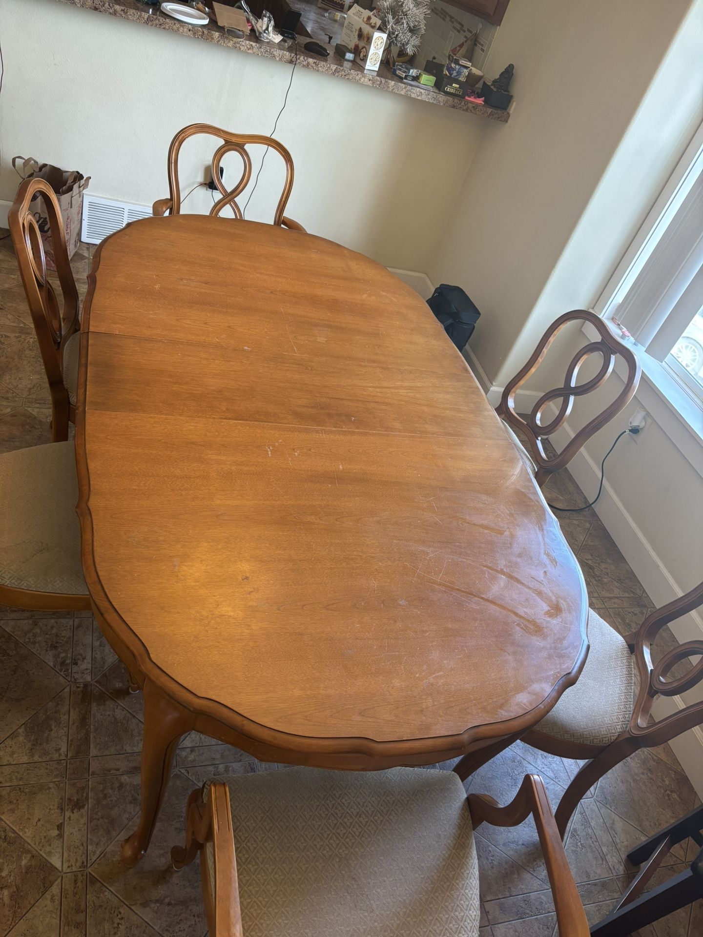 Oak Table With Leaf