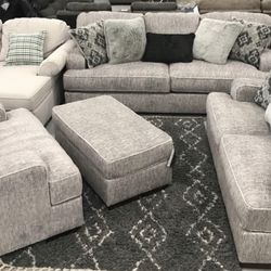 Mercado Pewter Living Room Set (sofa , Loveseat ,couch ,sectional Options 