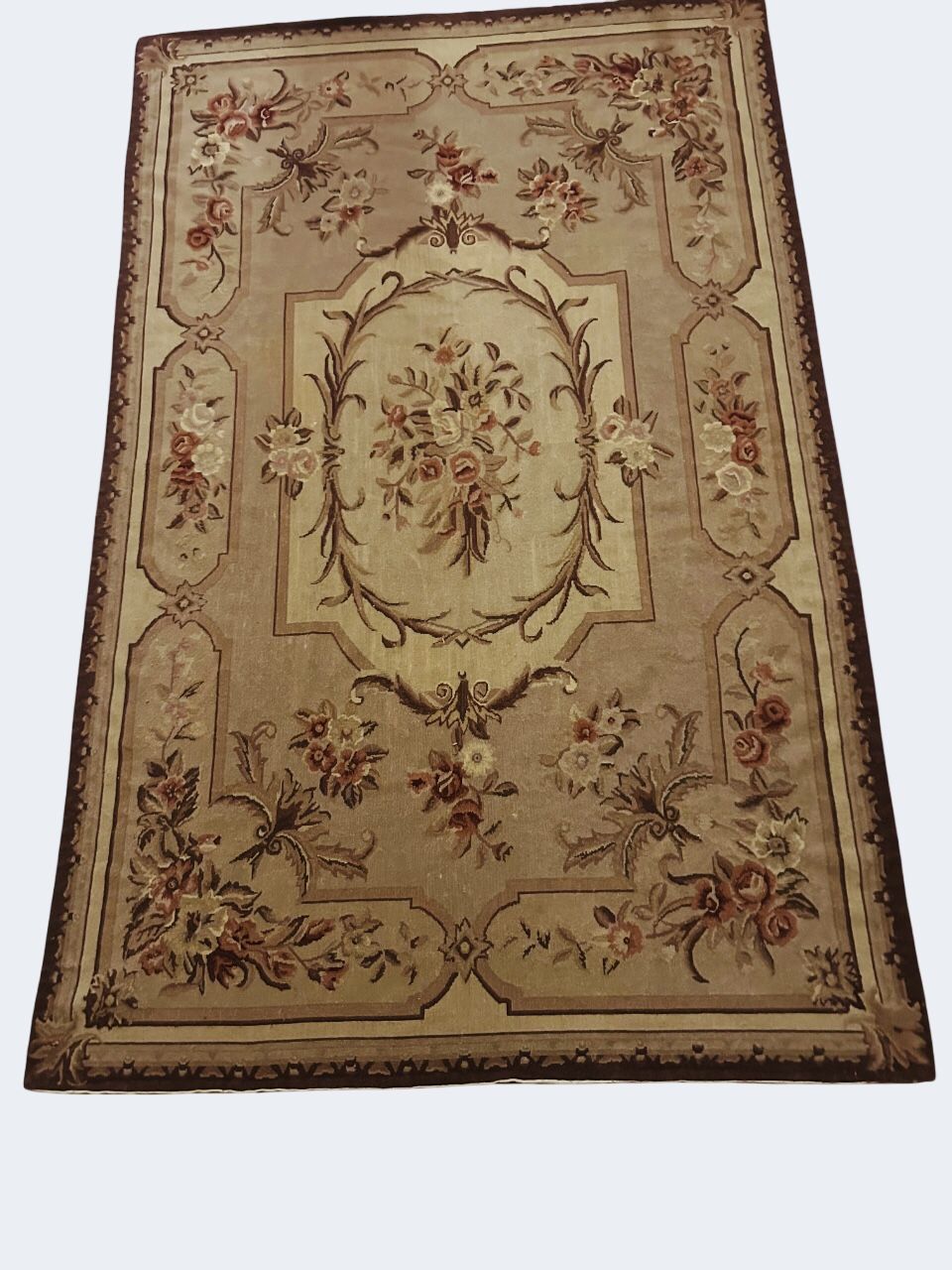 Fantastic Deal! Half Price ABC Carpet Needlepoint Rug Approx 5’ .5 X 8’.5 Gorgeous Aubusson Style