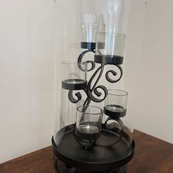 Gold Canyon Hurricane Style Candle Holder