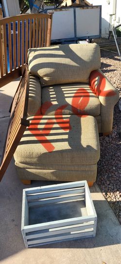 Free chair & ottoman