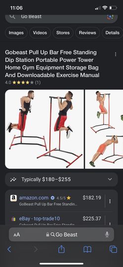 Gobeast pull up bar clearance