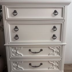 Refinished Bassett Furniture Dresser Modern Alabaster Finish