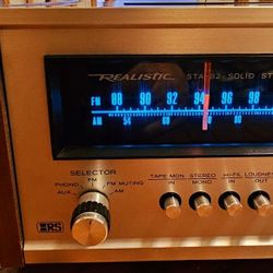 RESTORED-ALL LED BULBS  Realistic STA-82 Stereo Receiver 