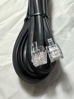 Black RJ11 Telephone Cable