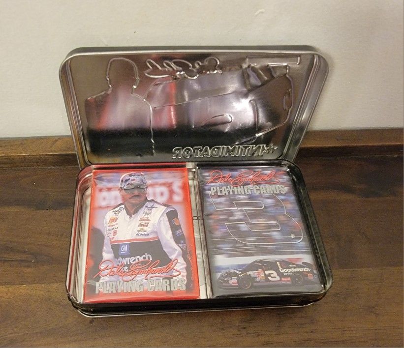 NASCAR Dale Earnhardt Playing Cards, Limited Numbered Edition Collectible Tin, The Imtimidator #3