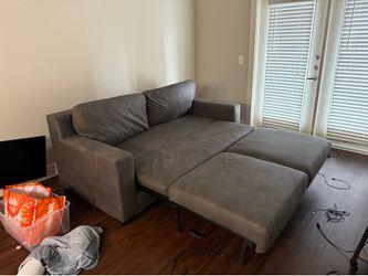 Flip Grey Queen Convertible Sleeper Sofa